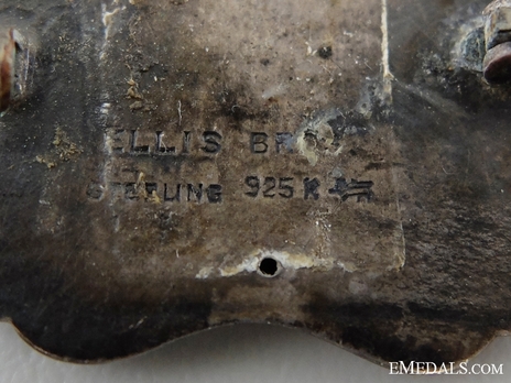 Ellis Bros, WWI 216th Infantry Battalion Officer's Collar Badge, c. 1915