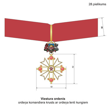 Military Order of Viesturs, III Class, Civil Division Obverse