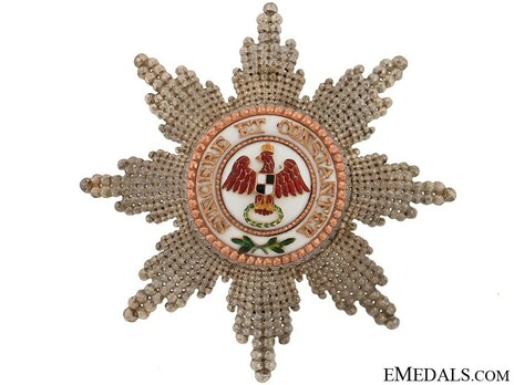Order of the Red Eagle, Civil Division, I Class Breast Star (with faceted rays, variant) Obverse