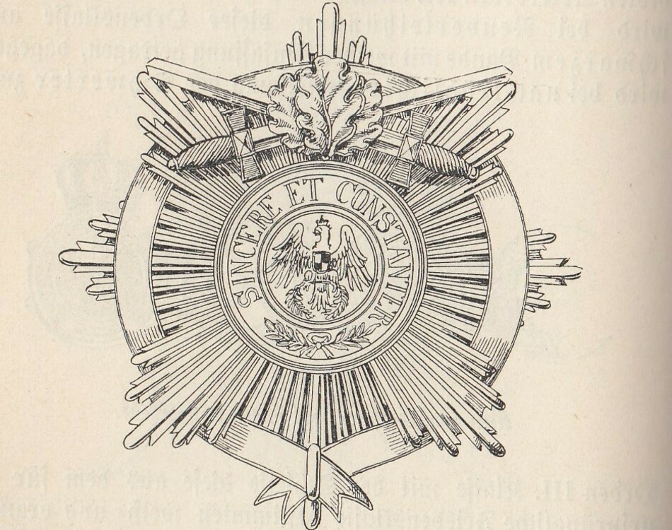 Order+of+the+red+eagle%2c+type+v%2c+military+division%2c+i+class+breast+star+%28with+enamelled+ribbon+%26+swords+on+ring%2c+in+gold%29
