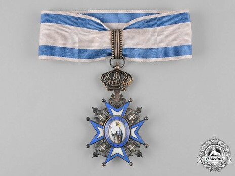 Order of Saint Sava, Type III, II Class Obverse