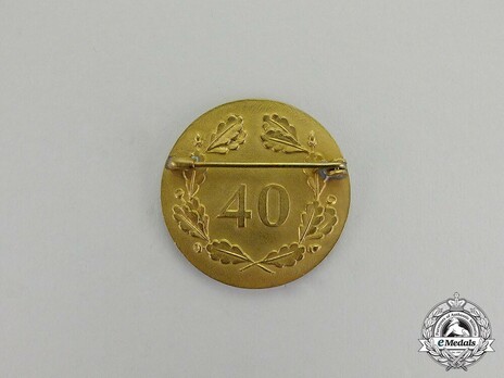 State Farmers' Group Kur-Hesse Badge, Faithful Service Decoration for 40 Years Reverse