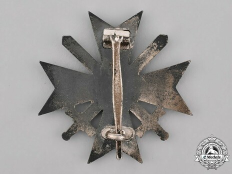War Merit Cross I Class with Swords, by C. F. Zimmermann (zinc) Reverse