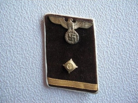 NSDAP Ober-Arbeitsleiter Type IV Kreis Level Collar Tabs Obverse