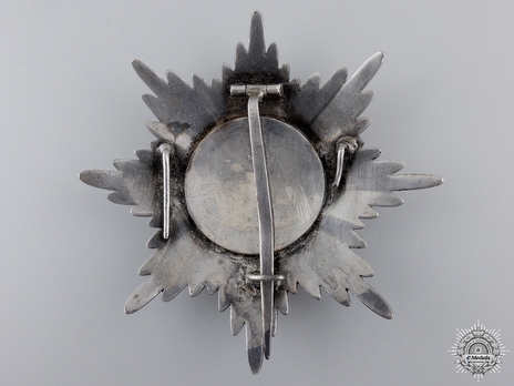 Order of the Red Eagle, Type III, I Class Breast Star (without coat of arms) Reverse