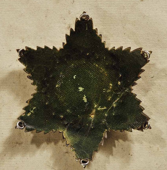 Order of Merit, Type I, Civil Division, Grand Cross Breast Star (for nationals) Reverse