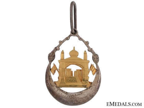 Order of Independence (Nishan-i-Istiqlal), Civil Division, I Class Grand Cordon (with silver and gold, c.1960) Obverse