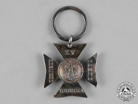 Long Service Cross in Silver for 15 Years Obverse