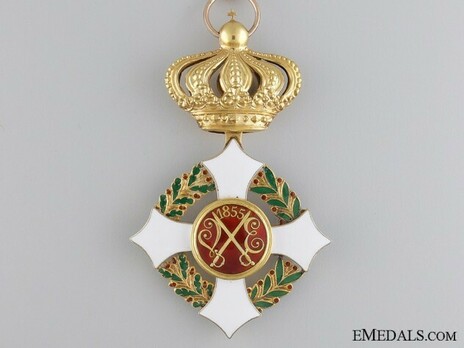 Military Order of Savoy, Type II, Grand Officer (in gold) Reverse
