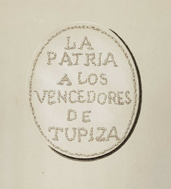 La+patria+a+los+vencedores+de+tupiza+tejido