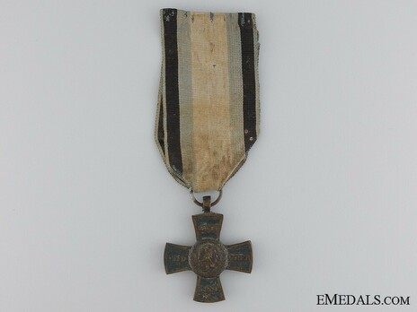 Commemorative Campaign Cross for Officers and Enlisted Men, 1813-1815 (in blackened bronze) Obverse