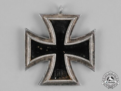 Iron Cross II Class, by Deschler, #1, L/10 (regular frame, "Round 3") Reverse