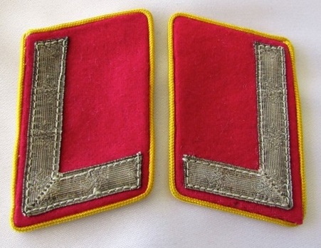 NSDAP Hilfsstellenleiter Type III Reich Level Collar Tabs Obverse