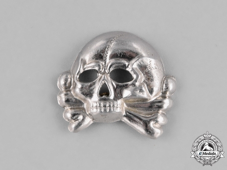 Waffen-SS Metal Cap Death's Head Type I (nickel-silver) Obverse