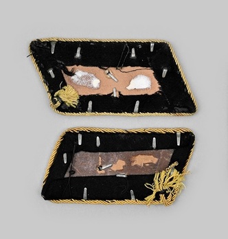 Reichsbahn 1941 Pattern Pay Groups 6-7 Collar Tabs (Closed-Neck version) Reverse