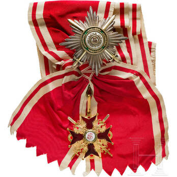 St. Stanislaus, Type II, Military Division, I Class Set by J. Keibel, c. 1870
