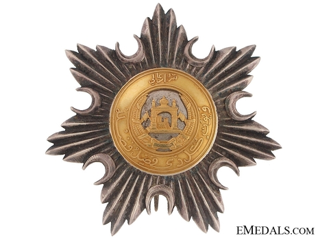 Order of Independence (Nishan-i-Istiqlal), Civil Division, I Class Grand Cordon Breast Star (with silver and gold, c.1960) Obverse
