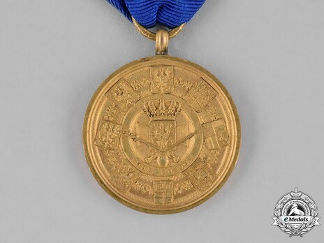 Coronation Medal, 1861 (stamped, in bronze gilt) Reverse