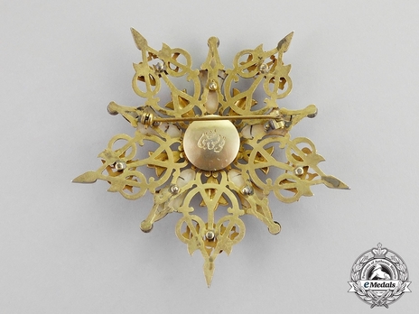 Order of Al Kamal/ Order of Virtues, Type I, Supreme Class Breast Star Reverse