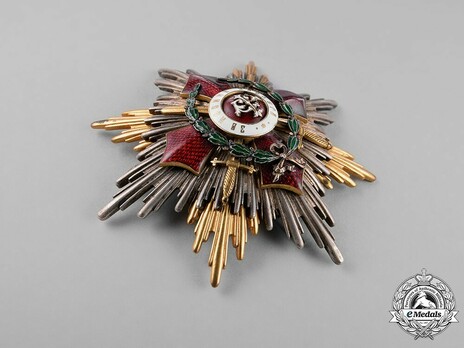 Order of Military Merit, I Class Breast Star (with war decoration) Obverse