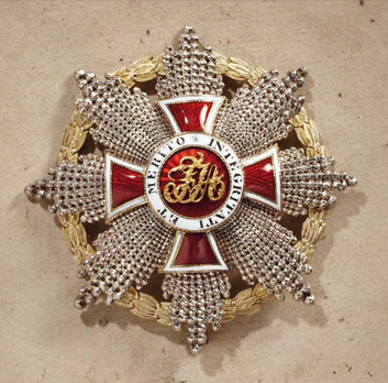 Order of Leopold, Type III, Military Division, Grand Cross Breast Star