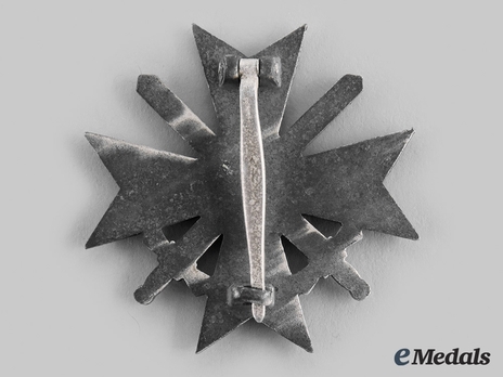 War Merit Cross I Class with Swords, by Kerbach & Oesterhelt (62, zinc) Reverse