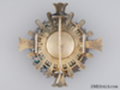 Grand Cross Breast Star (Silver, Gold) Reverse