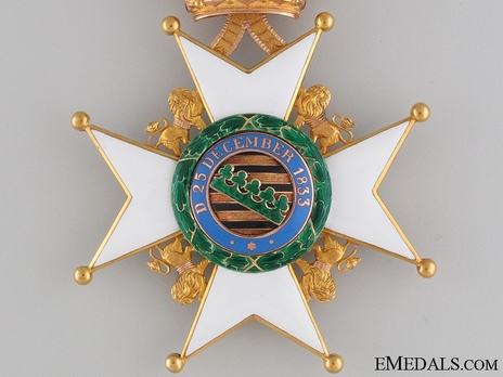 House Order of Saxe-Ernestine, Type II, Civil Division, Grand Cross Reverse