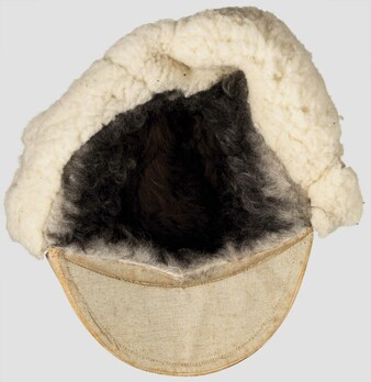 Luftwaffe NCO/EM Ranks Winter Visored Field Cap (light leather version) Interior