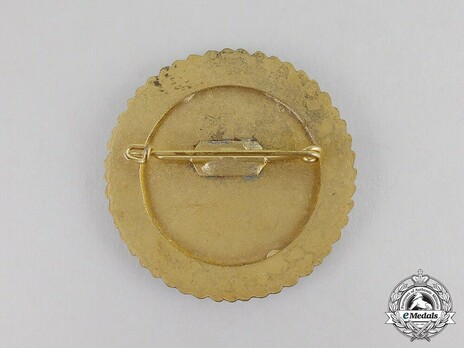 Tyrolean Marksmanship Gau Achievement, Type VI, Champion Badge (for pistol) Reverse