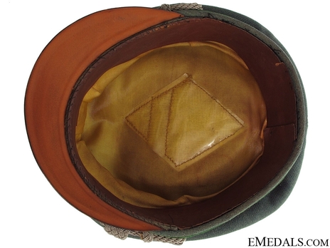 German National Police Officer's Visor Cap Interior