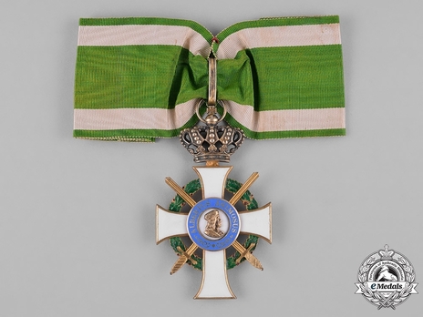 Albert Order, Type II, Military Division, I Class Commander Obverse