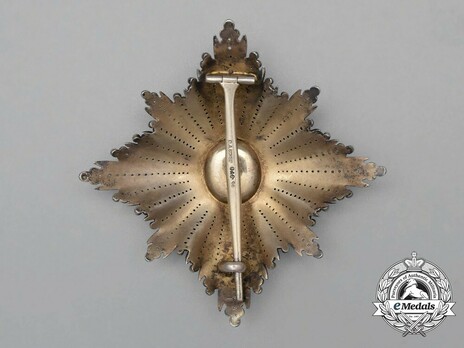 Order of the White Eagle, Type I, Civil Division, I Class Breast Star Obverse Reverse