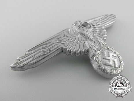Allgemeine SS Metal Cap Eagle Type II, by F. Wagner (zinc) Obverse