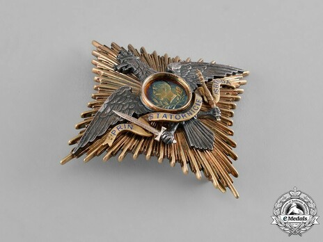 Order of Carol I, Grand Officer's Breast Star Obverse