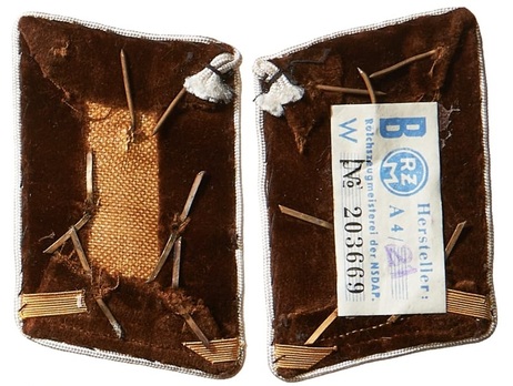 NSDAP Ober-Gemeinschaftsleiter Type IV Kreis Level Collar Tabs Reverse