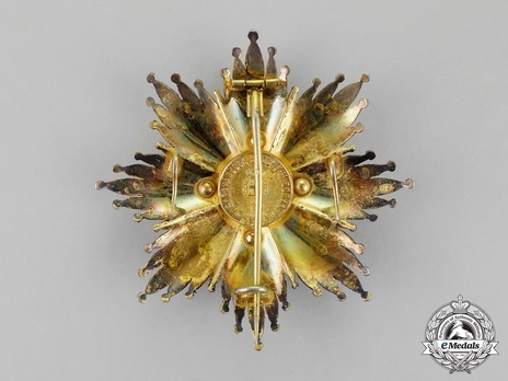Grand Cross Breast Star (Silver gilt) Reverse