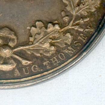 Silver Medal (obverse stamped "LINDAHL" reverse stamped "AUG. THOMSEN") Reverse Detail