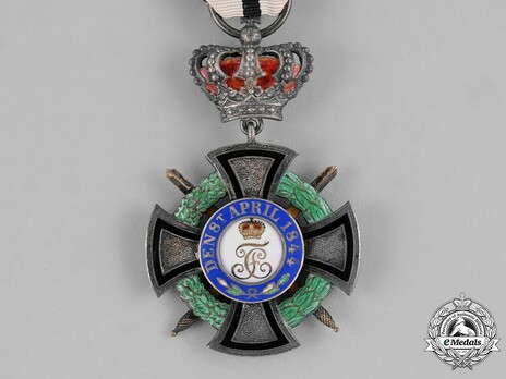 House Order of Hohenzollern, Type II, Military Division, III Class Honour Cross (with crown) Reverse