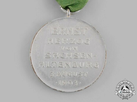 Medal for 50 Years of Reign, in Silver Reverse