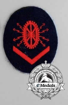 Kriegsmarine Electric Technics Course Grade III Insignia Type II Obverse