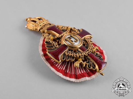 Order of Franz Joseph, Type II, Military Division, Officer (with ribbon rosette) Side