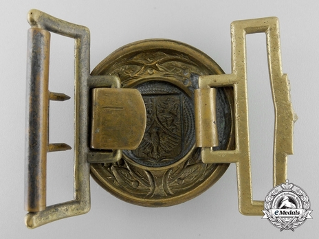 Firefighters Regional Officer Belt Buckle (Hesse Nassau version) Reverse