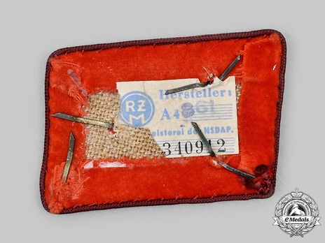 NSDAP Bereitschaftsleiter Type IV Gau Level Collar Tabs Reverse