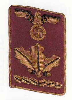 NSDAP Ober-Dienstleiter Type IV Reich Level Collar Tabs Obverse