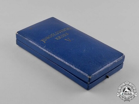 Order of the Yugoslav Crown, Knight's Cross Case of Issue