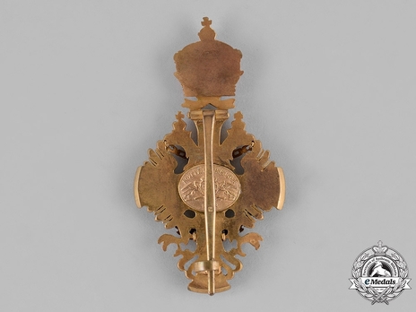 Order of Franz Joseph, Type I, Officer (in bronze gilt) Reverse