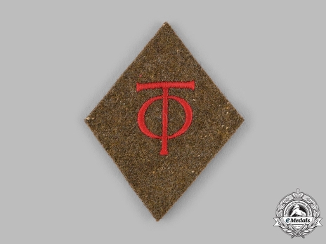 Organisation Todt Arbeiter Collar Tabs Obverse