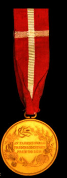 Medal for Saving Life from Drowning, in Gold, Type III Reverse