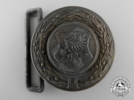 Firefighters Regional Officer Belt Buckle (Pomerania version) Obverse